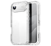 AICase Coque pour iPhone Air 6,7" - Transparente 3 en 1 - Protection intégrale Robuste - Antichoc et Anti-poussière - 3 Couches - Protection Militaire Robuste et Durable - 1