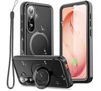 AICase Coque pour Samsung Galaxy S26 magnétique étanche, avec MagSafe Support Invisible avec Anneau et Protection d'écran Résistance à l'eau IP68 Résistant aux Chutes 360° Waterproof Etui