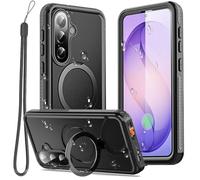 AICase Coque pour Samsung Galaxy S26 Plus magnétique étanche, avec MagSafe Support Invisible avec Anneau et Protection d'écran Résistance à l'eau IP68 Résistant aux Chutes 360° Waterproof Etui