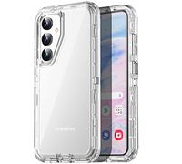 AICase Coque transparente 3 en 1 pour Samsung Galaxy S25 Plus 6,7" - Protection intégrale contre les chutes - Résistante aux chocs et à la poussière - Protection militaire à 3 couches