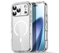 AICase Coque Transparente pour iphone Pro Max, Protection intégrale Robuste Contre Les Chutes, Antichoc et Anti-poussière, 3 Couches de Protection Militaire, Robuste et Durable 2025-1