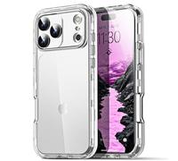 AICase Coque Transparente pour iphone Pro, Protection intégrale Robuste Contre Les Chutes, Antichoc et Anti-poussière, 3 Couches de Protection Militaire, Robuste et Durable 2025