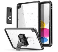 AICase Étui pour iPad 10e génération étanche 10,9 pouces 2022, [Protection d'écran intégrée et support] [IP68 étanche] Coque de protection robuste et résistante aux chocs pour tout le corps
