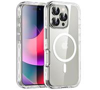 AICase pour iPhone 16 Pro Coque Transparente [avec magsafe] Protection antichute Robuste Corps Entier résistant aux Chocs/à la poussière 3 Couches Protection Militaire Coque Robuste