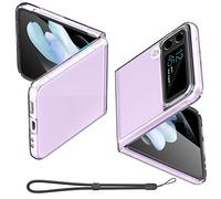 AICase pour Samsung Galaxy Z Flip 4 Transparent Case, [Anti-Jaune] Ultra Mince Slim Fit Transparent Hard PC Case pour Samsung Flip 4 5G