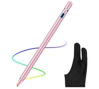 AICase Stylet Capacitif, 2 en 1 Stylus Stylet Stylo écran Tactile 1.45mm Haute Précision Stylus Capacitif Universel,Compatible avec Les Smartphones,tablettes,Apple iPhone/iPad,Or Rose