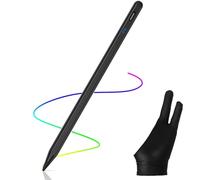 AICase Stylet Capacitif, 2 en 1 Stylus Stylet Stylo écran Tactile 1.5mm Haute Précision Stylus Capacitif Universel,Compatible avec Les Smartphones,tablettes,Apple iPhone/iPad Gant Anti-fouling