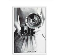 aicedu Pas De Cadre Vintage Danse Photo Filles Nordique Mur Art Toile Noir Blanc Affiches Et Gravures Toile Peinture Photos pour Salon Décor 50X70Cm