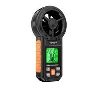 Aicevoos Anémomètre Numérique Portable, Mesure la Vitesse du Vent, la Température et l'humidité, la Vitesse du Flux d'air CFM avec Grand écran LCD Rétroéclairé