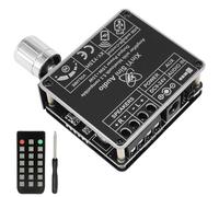 Aicharynic Amplificateur Bluetooth: HiFi Stéréo, Amplificateur Audio 2 Canaux 2X50W, Module D'amplification Numérique Mini Fin Avec Télécommande Pour Home Cinéma Et Haut-Parleurs DIY (Noir)