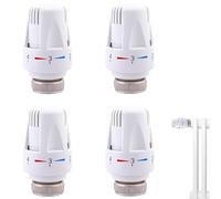 Aicharynic Lot de 4 têtes thermostatiques M30 x 1,5 - Avec protection contre le gel - Pour bureau et maison