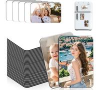 Aicharynic Lot de 50 aimants de sublimation - 5,5 x 7,5 cm - Personnalisables - Aimants décoratifs pour réfrigérateur et décoration DIY