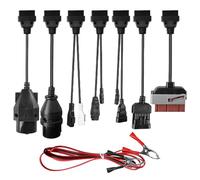 Aicharynic Lot de 8 adaptateurs universels OBD2 OBD1 pour appareil de diagnostic, jeu de câbles, câble adaptateur pour appareils de diagnostic OBD, câble adaptateur de diagnostic pour TCS CDP Pro