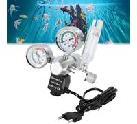 Aicharynic Réducteur de pression de CO2 d'aquarium - Régulateur de CO2 pour aquarium - Double écran - Réducteur de pression de CO2 W218 avec électrovanne - Compteur de bulles pour aquariums plantés