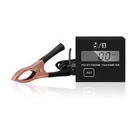 Aicharynic Tachymètre numérique inductif - Petit tachymètre moteur étanche - Avec compteur d'heures - Pour tronçonneuses, tondeuses à gazon et motos