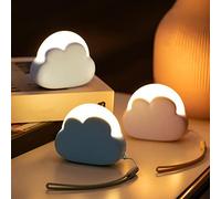 Aicharynic Veilleuse Enfant LED Nuage Rechargeable - 4 Intensités, Aide au Sommeil pour Bébés et Adultes - Idée Cadeau Femme, Naissance, Fille, Maman - Blanc