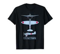 Aichi D3A Bomber WW2 schéma avion porte-avions japonais T-Shirt