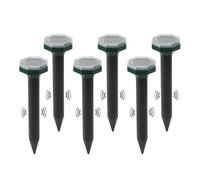 aichilra Lot de 6 répulsifs solaires anti-taupes étanches à ultrasons avec rayon d'action extrême pour les écureuils et campagnols des jardins et des espaces verts
