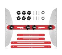 aichilra Outil de gabarit pour marches d'escalier, en acier inoxydable, outil de mesure d'escalier, avec longueur réglable de 10,4 à 53,4 pouces, pour marches d'escalier, étagères, cloisons, étagères