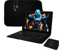 aichiw Mini Ordinateur Portable 10.1,Ordinateur Portable avec 2GB RAM 64GB eMMC Stockage, Sacoche pour Ordinateur Portable, Souris sans Fil, Mini Ordinateur Portable Win10(Noir-Clavier Anglais)