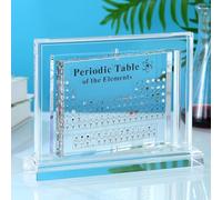Aichong Tableau Périodique Des Éléments, Tableau Periodique Des Elements Tableau Périodique Tableau Périodique Des Éléments En Acrylique Décoration Cadeau Pour Étudiant Enseignant 9,05" x1,96 x6,3