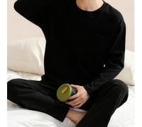 [AICJ Sleepwear] 2 pièces Ensemble homme décontracté ample de couleur unie, pull col rond, ensemble pyjama, convient pour Halloween, la Saint-Valentin, cadeau de Nouvel An L,M,S,XL,XXL,XXXLUnicoloreTi