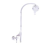 Aicmei Bras mobile pour berceau de bébé avec moteur rotatif de boîte à musique (61 cm), suspension pour décoration de chambre d'enfant, support de départ, réglage et fixation à double écrou