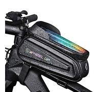 AICTIMO Sacoche Velo Cadre Etanche, Sacoche de Cadre Velo avec Ecran Tactile Sac de Telephone de Velo avec Pare-Soleil Sacoches de Guidon pour Smartphone sous 7,0 Pouces
