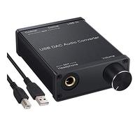 AID Convertisseur de casque USB coaxial S/PDIF optique de 3,5 mm/6,3 mm Convertisseur audio numérique analogique USB pour XP