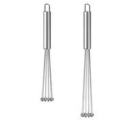 AID Lot de 2 mélangeurs à œufs en acier inoxydable pour cuisiner, fouetter, mélanger