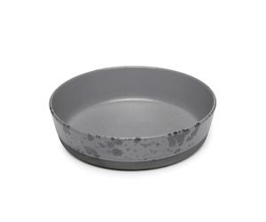 Aida Assiette creuse Raw Ø19.4 cm gris à pois