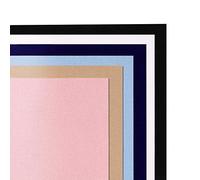 Aida Cloth Lot de 14 tissus en coton pour point de croix, 6 couleurs, 30,5 x 45,7 cm (noir/blanc/rose/kaki, bleu ciel/bleu marine)