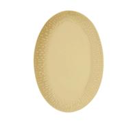 Aida Plat ovale Confetti Mustard. 25.5x36 cm