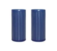 Aida Salière et poivrier Groovy Blue stoneware