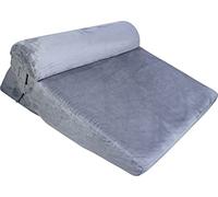 Aidapt Oreiller orthopédique Multifonction avec Appui-tête avec Mousse à mémoire de Forme infusée de Gel, Housse Amovible Lavable, poignée de Transport pour Soutien Lombaire, maux de Dos, Reflux