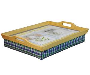 Aidapt Plateau en Bois avec Coussin pour Petit Déjeuner au Lit