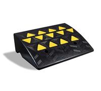 Aidapt Rampe de seuil en caoutchouc robuste de 15,2 cm - Surface texturée pour traction et prise en main - Haute visibilité - Utilisation pour fauteuil roulant/scooter de mobilité - Voiture