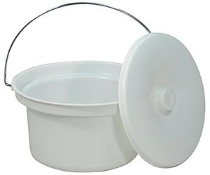 Aidapt Seau/Couvercle pour Chaise Percée 5 L