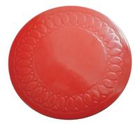 Aidapt Tenura Set de Table/Dessous de Verre Rond en Caoutchouc de Silicone Rouge Diamètre 14 cm