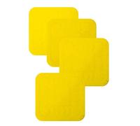 Aidapt - Vm989cy - 4x Set De Table/Dessous De Plat En Silicone Antidérapant - Jaune - 9cm