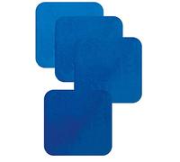 Aidapt - Vm990bb - 4x Set De Table/Dessous De Plat En Silicone Antidérapant - Bleu - 14cm