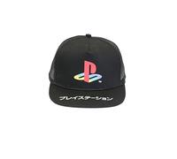 AIDA'S Casquette Playstation Edition Limitée - Design avec bord plat et dos transparent - réglable pour enfants et adultes, Noir , 56-57
