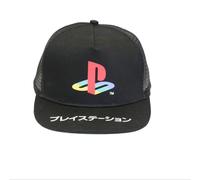 AIDA'S Casquette Playstation Edition Limitée - Design avec bord plat et dos transparent - réglable pour enfants et adultes, Noir , 54-55