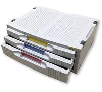 Aidata Station d'imprimante MS301, 2 tiroirs multifonctions de taille lettre, 1 tiroir multifonction plus grand