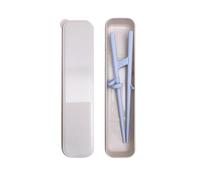 Aide à baguettes portable, outil d'entraînement à poignée droite, guide de bâton d'entraînement de 7,95 pouces avec prise ergonomique, aide flexible et robuste, ustensile de repas avec conception d'ap