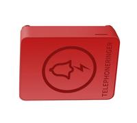 Aide à l ' alerte d ' appel téléphonique modèle L01 pour utilisation | Placement sur bureau ou, d ' appel entrant ajouté, deux ports téléphoniques, boîtier rouge modèle L01