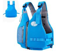 Aide à La Flottabilité Adulte, Gilet Solide Idéal pour Les Sports Nautiques, Kayak, Sup, Bateau, Plongée en Apnée (Blue, M)
