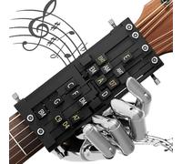 Aide à la guitare - Presse d'accords - Système d'apprentissage assisté avec graphique - Outil d'aide à la pratique - Accessoires pour débutants - Cadeaux (double accord)