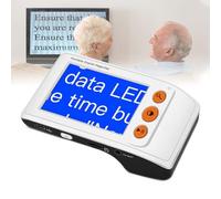 Aide À La Lecture Électronique (grossissement 2X-25X), Loupe Numérique (3,5 Pouces), Fonction De Gel D'écran + 8 Couleurs, Connexion TV/Ordinateur, Mémoire Extensible Jusqu'à 32 Go,White