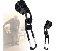 Aide à la marche à une jambe, béquille de genou mains libres pour un soutien sans charge, idéale pour les jambes cassées et les entorses de cheville, design universel pour homme et femme, supporte 100